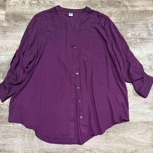 Simply Emma Button Front Shirt Size 2x